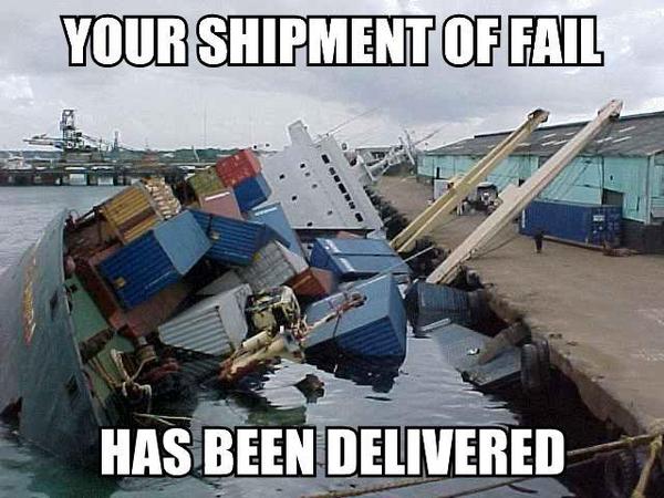 Shipment of FAIL