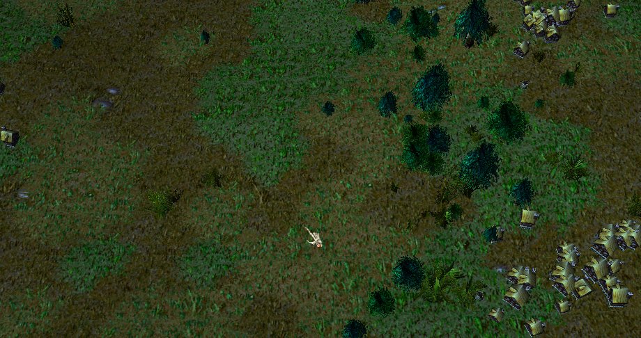 showcasing random terrain generator: towns near a small wood