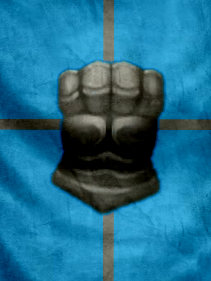 Silver Hand Banner