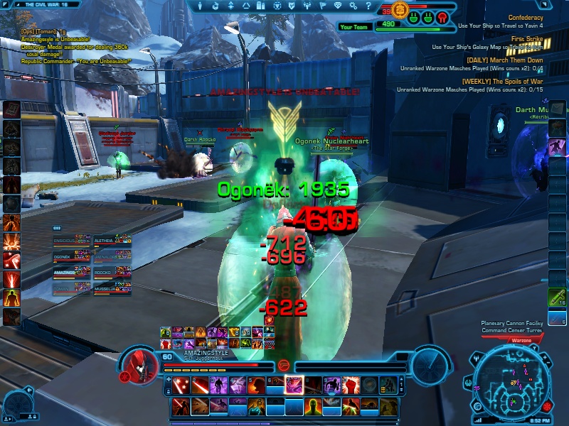 Sith Juggernaut is the hardest class to get Unbeatable, but i did it.