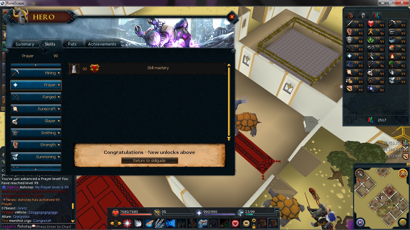 Skill mastery of Prayer, achieved on 24/04/2014! :D

16 skills dealt with, 10 more remain...