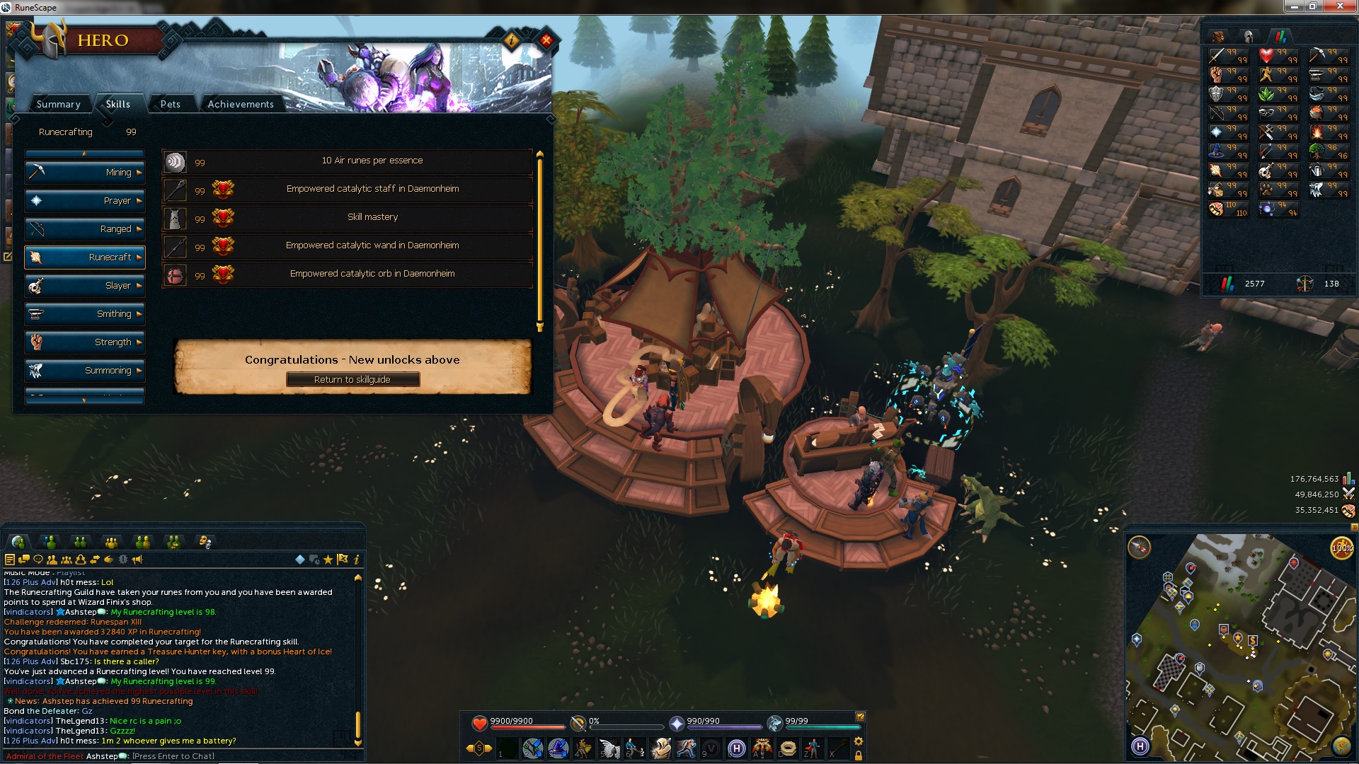 Skill Mastery of Runecrafting, achieved on 17/08/2014!

Together with Crafting, I am now only 2 skills away from the mysterious max cape. Only woodc