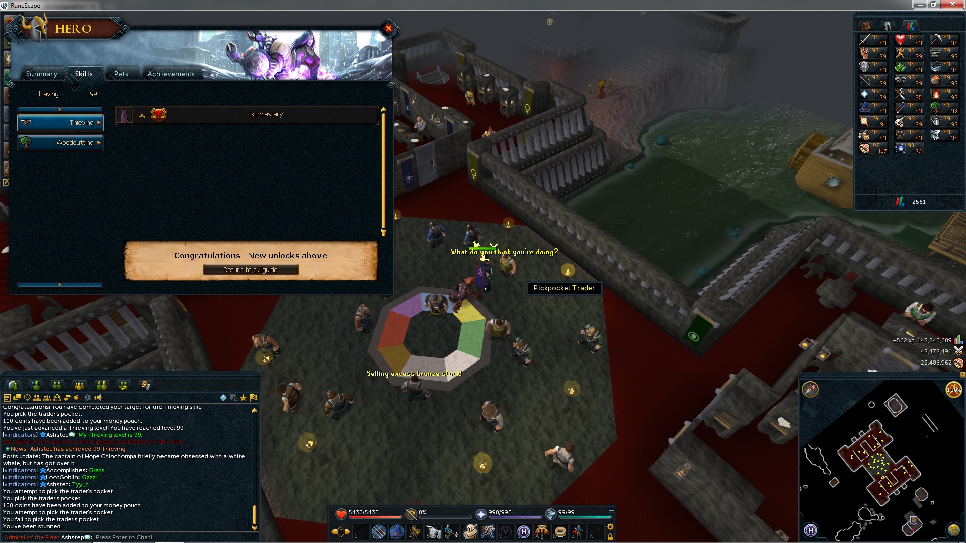 Skill Mastery of Thieving, achieved on 19/06/2014! :)

I crouch, and pick ye pocket, crouch and pick ye pocket again!

22/26 skills mastered; I WA