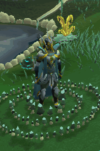 Skillcape of Mining emote. :)