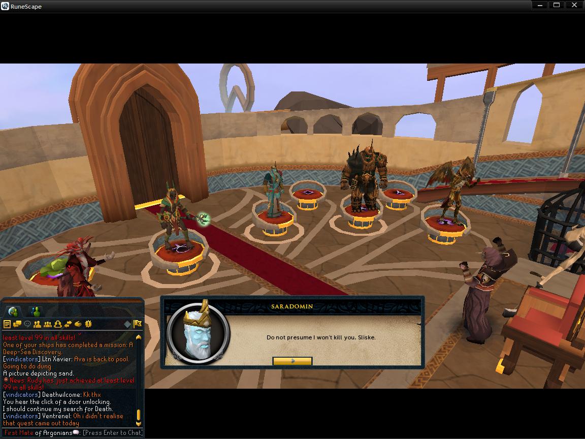 Sliske the False User's arrival.