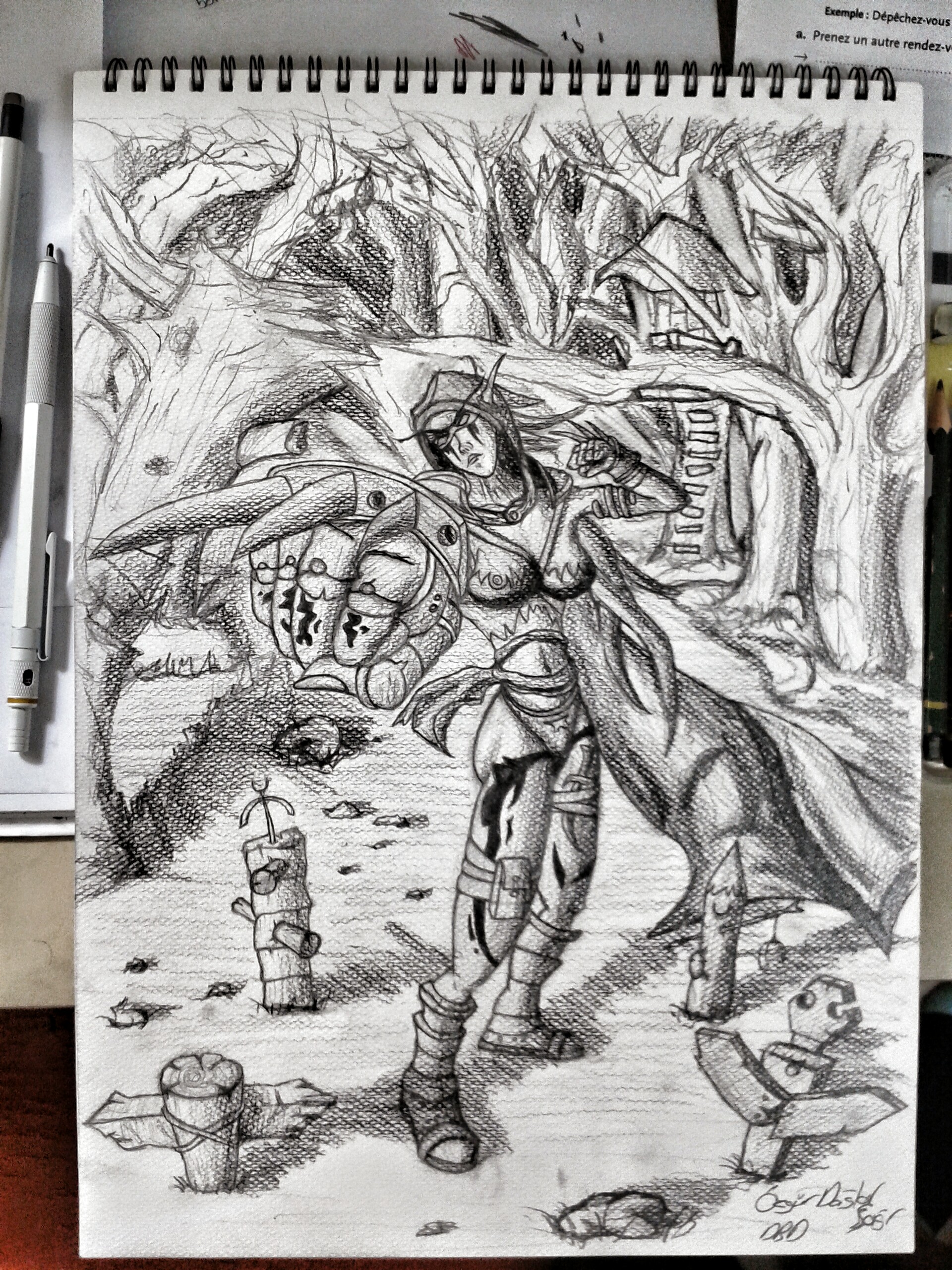 Some kind of an elf shaman in the jungle