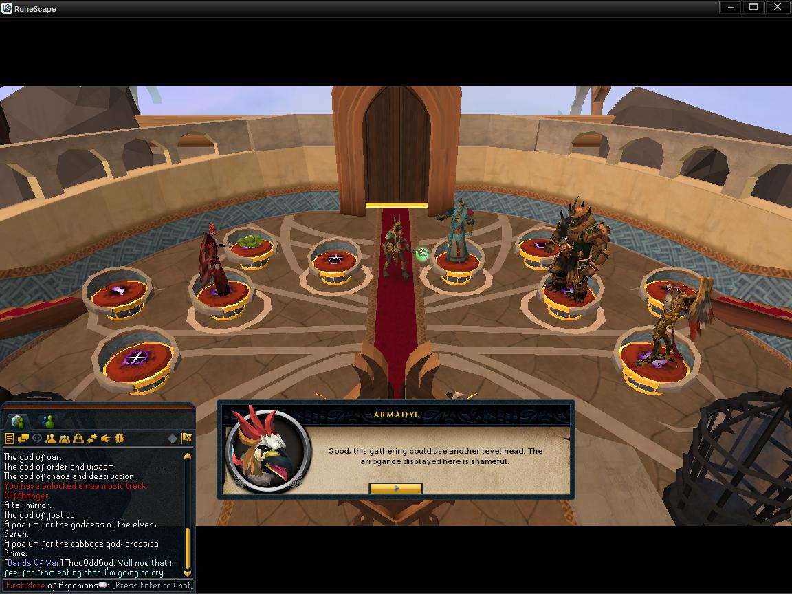 Some of the Gods in the Ascendancy Room.