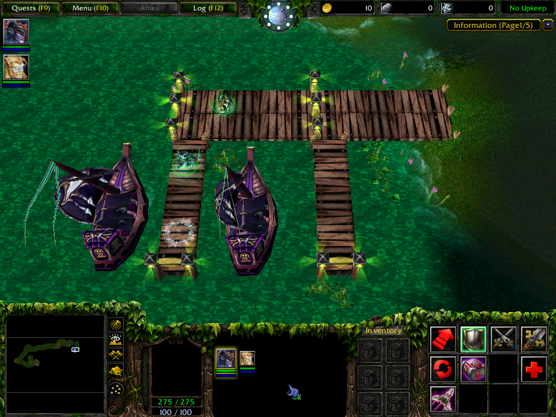 Some walkable docks that allow you to easily transport around the lake