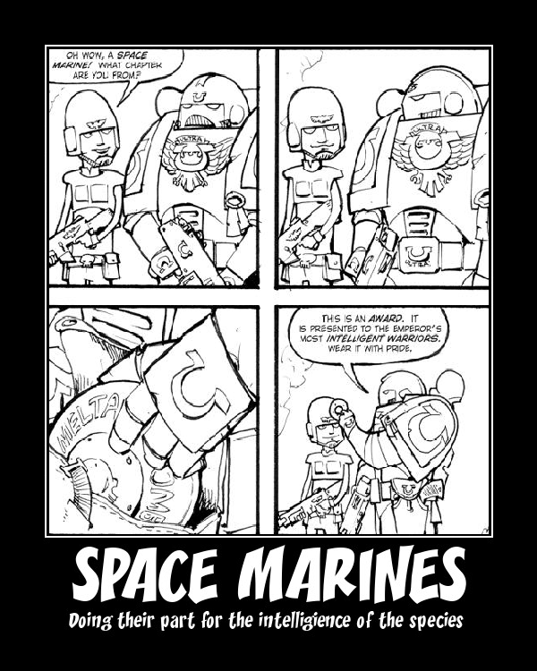 Space Marines intelligance award