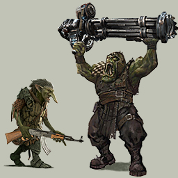 SpaceOrcGoblin - Made on request. Not entirely satisfied with quality after I downsized it... Might fix later.