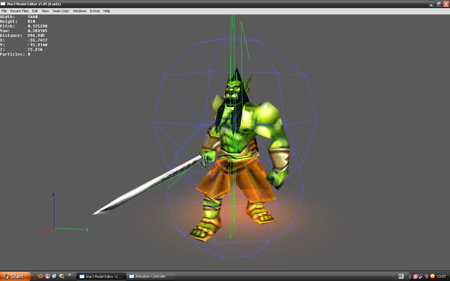 SpiritMaster V2.0
I think i should work on the handle Duh...
To be usefull he needs a reskin of the arms,pants,legs and the head( the right face hal