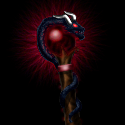 Staff of Crimson Might (Red version, lol)