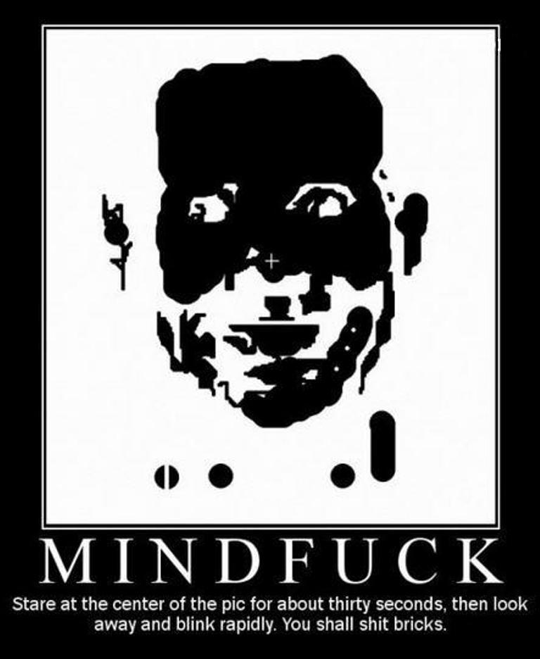 Stare at the center cross thing for about 30 seconds, then look away and blink rapidly.