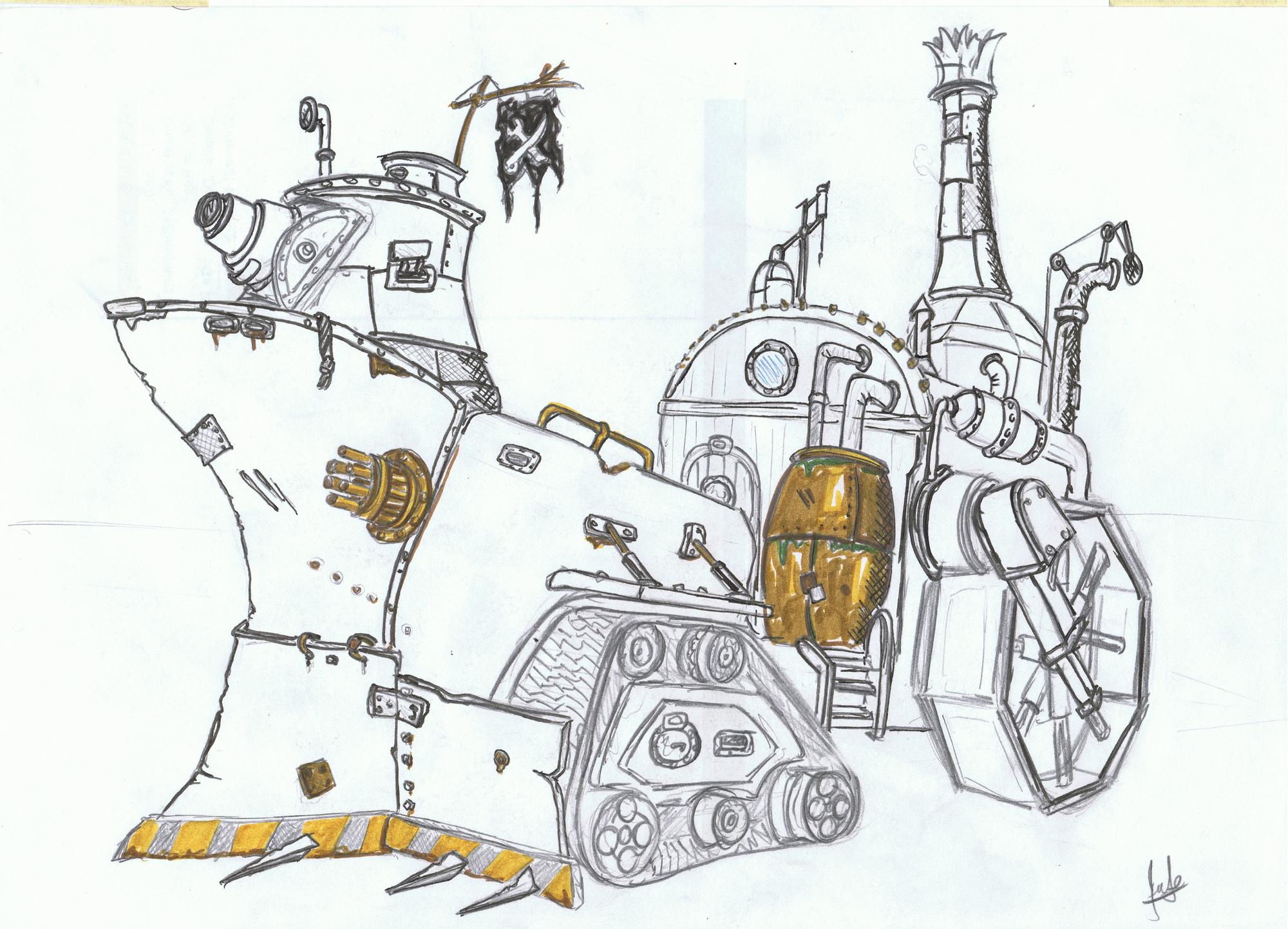 Steampunk ship thing from a different angle