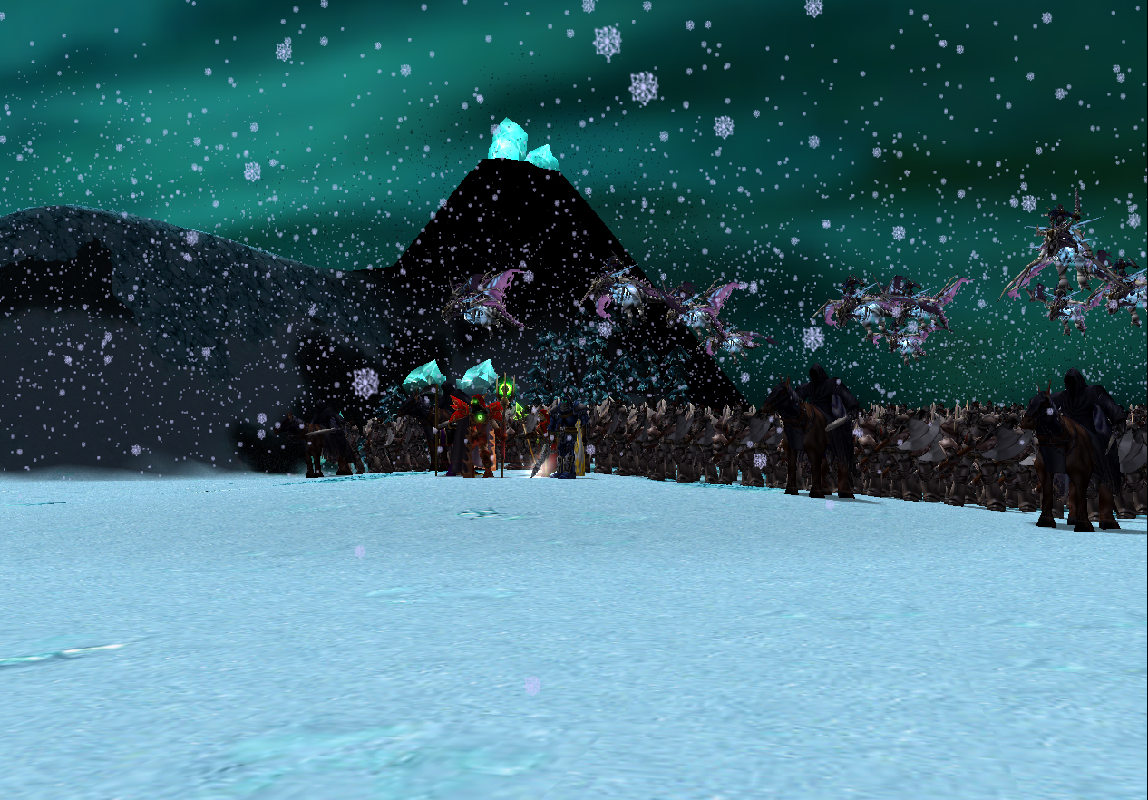 Still the sky weren't what it was before. however, Al'ar couldn't wait and see what will happen to it next, so ordered the army to move on, also a mas