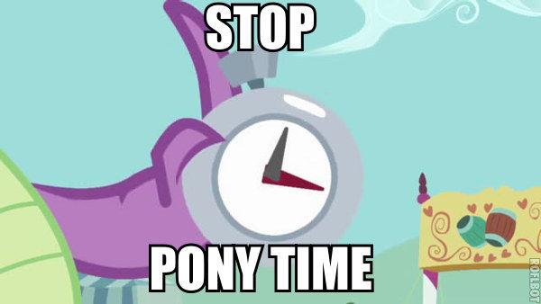 stop pony time