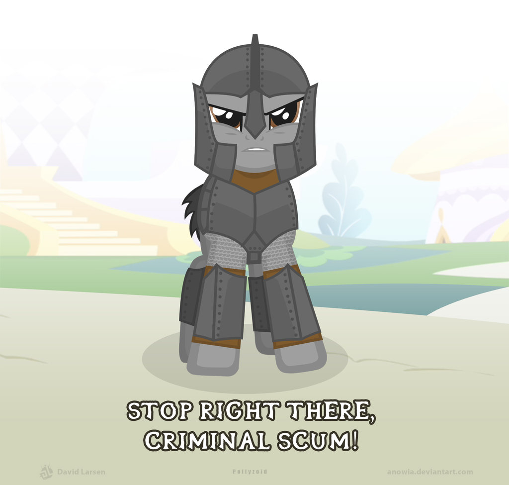Stop right there criminal scum!