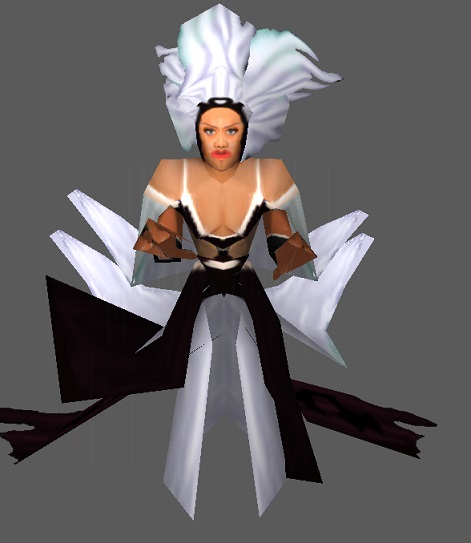 storm (there are 2 "version" of Storm's costume one is White, other is Black, this is a combination)