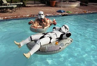 stormtroopers in the pool