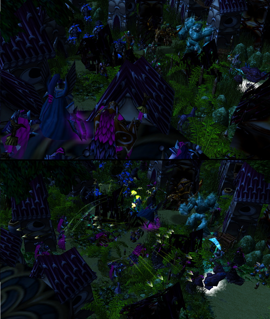 Suddenly Nithil the moonlight scout yelled “They have come!” and everyone looked at the direction he was pointing. On a roof stood a squad of night el