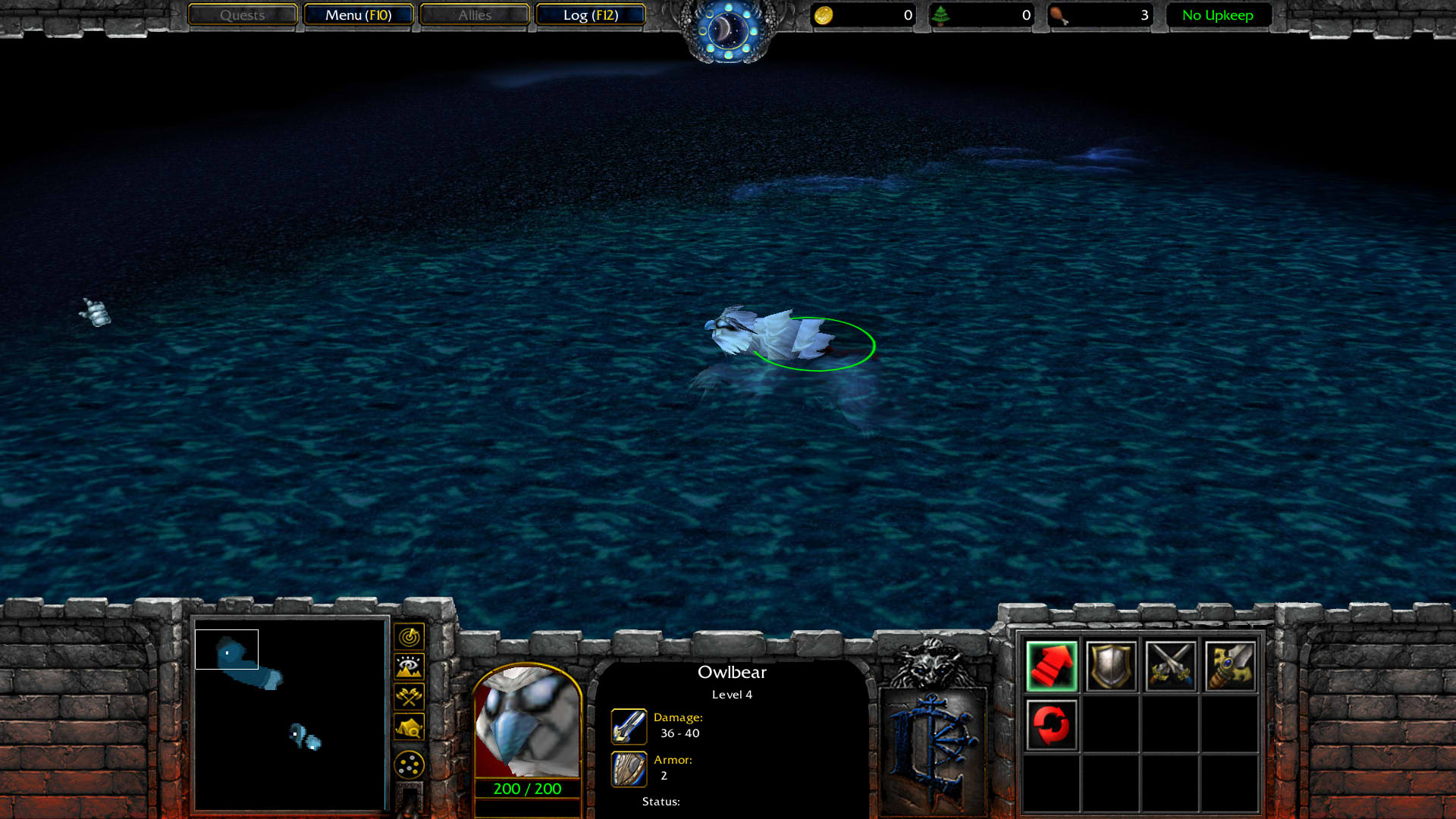 Swimming Owlbear