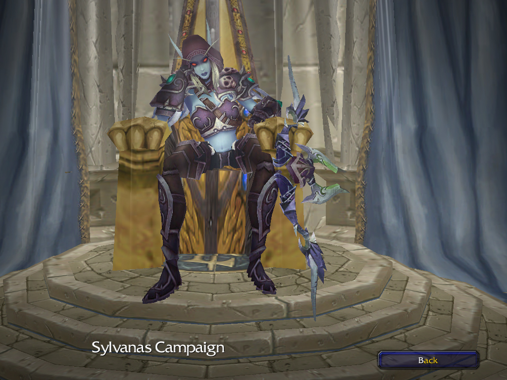 Sylvanas Windrunner campaign screen