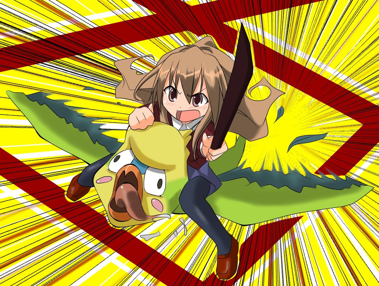 Taiga and Inko from Toradora