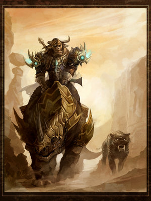 Tauren hunter and pet by sandara