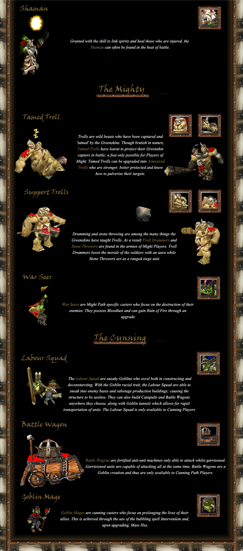 Tech Tree Greenskins Part 2