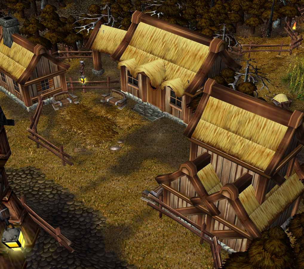 Terrain (Redone with HerrDave's Rohan houses)