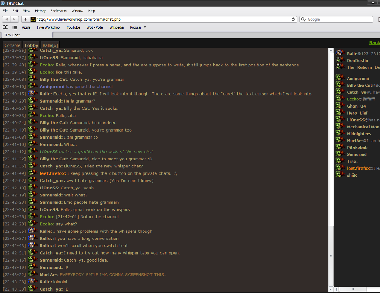 Testing the new chat