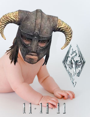 The 11.11.11 Baby Competition Poster design. I was commissioned by the Bethesda company to make it for their serious contest of naming your baby "Dova