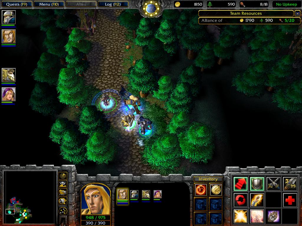 The Alliance detects one of the many farmsteads in the region that are affected with the Plague of Undeath and enter a tiny way that leads to the Bloo