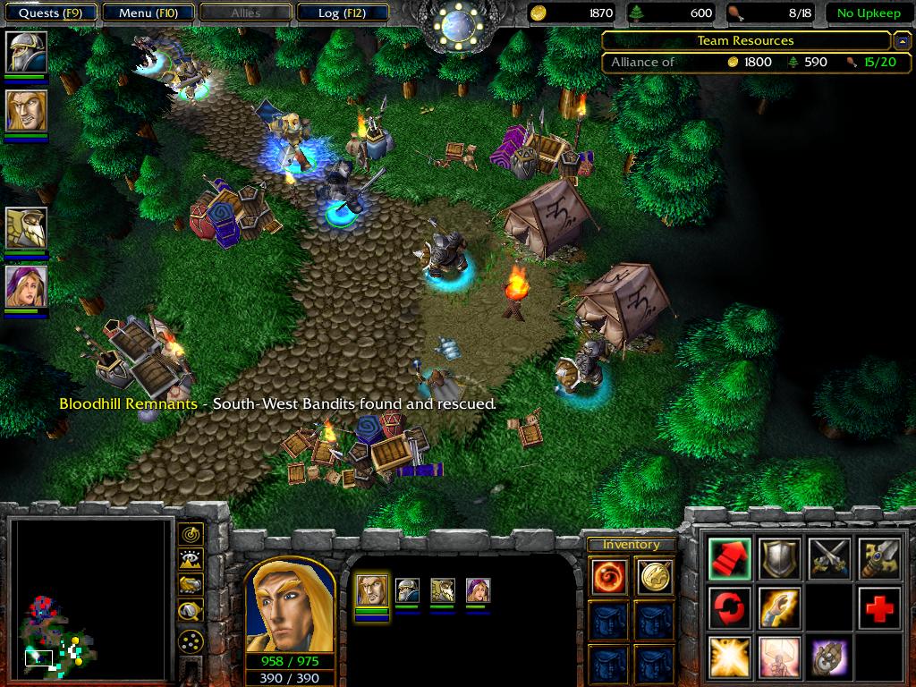 The Alliance detects one of the many farmsteads in the region that are affected with the Plague of Undeath and enter a tiny way that leads to the Bloo