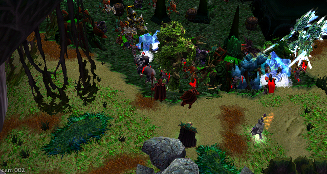 The Alliance of Lagosh united with the Ice Elemental squad and fought the Demons at the forge camp. A dreadlord was the one who appeared to be in char
