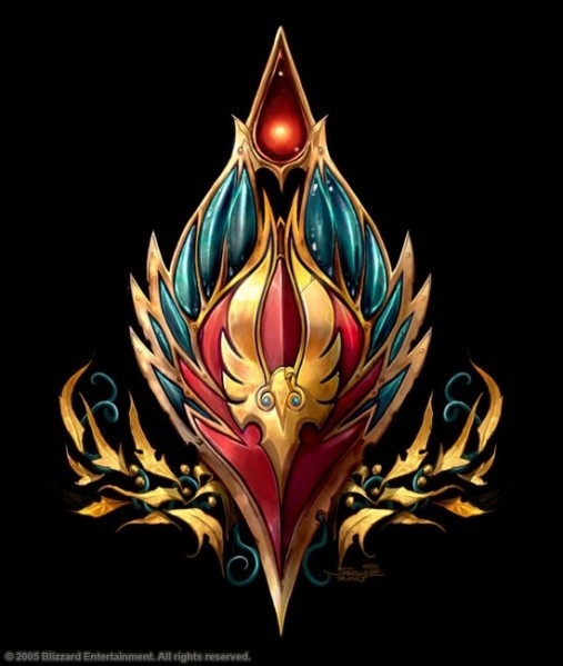 The Blood Elf Crest.