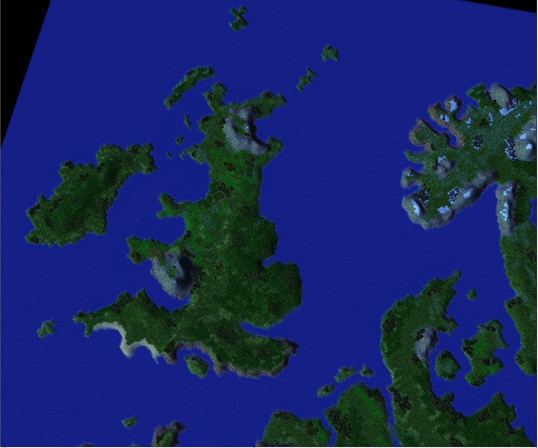 The British Isles
The Terrain I shall be using in my current project, it is all "hand" made as at that time I lacked any knowledge on how to utilise