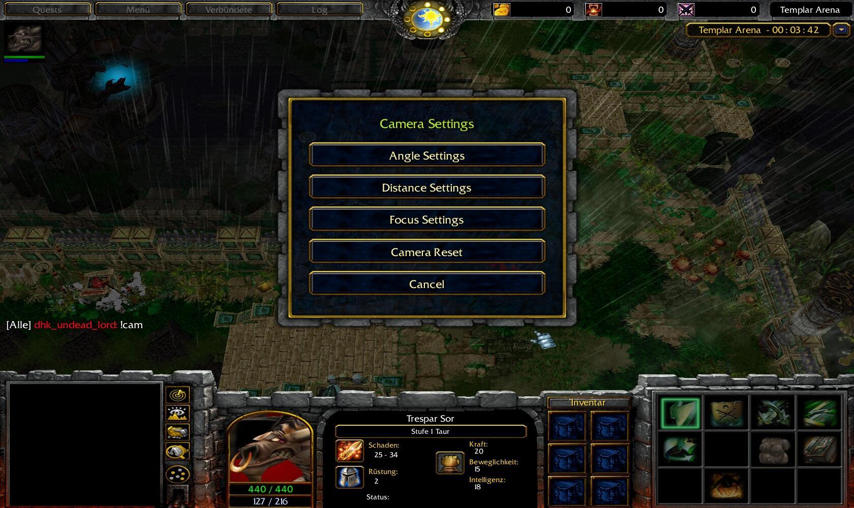 The Camera Menu