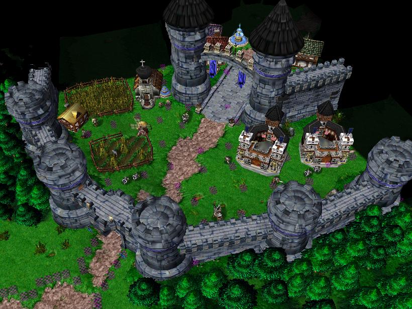 The castle being protected in the first part of the trio map I'm making.