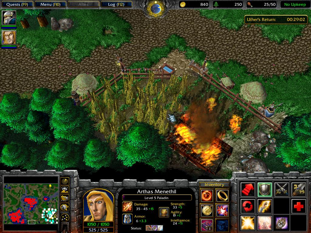 The corrupted and not corrupted farmsteads on the outlying parts of Hearthglen.