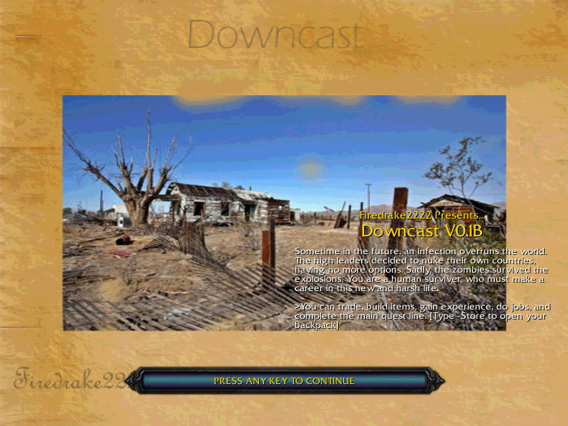 The current loading screen. The storylines on the lame side, but that will be changed soon.