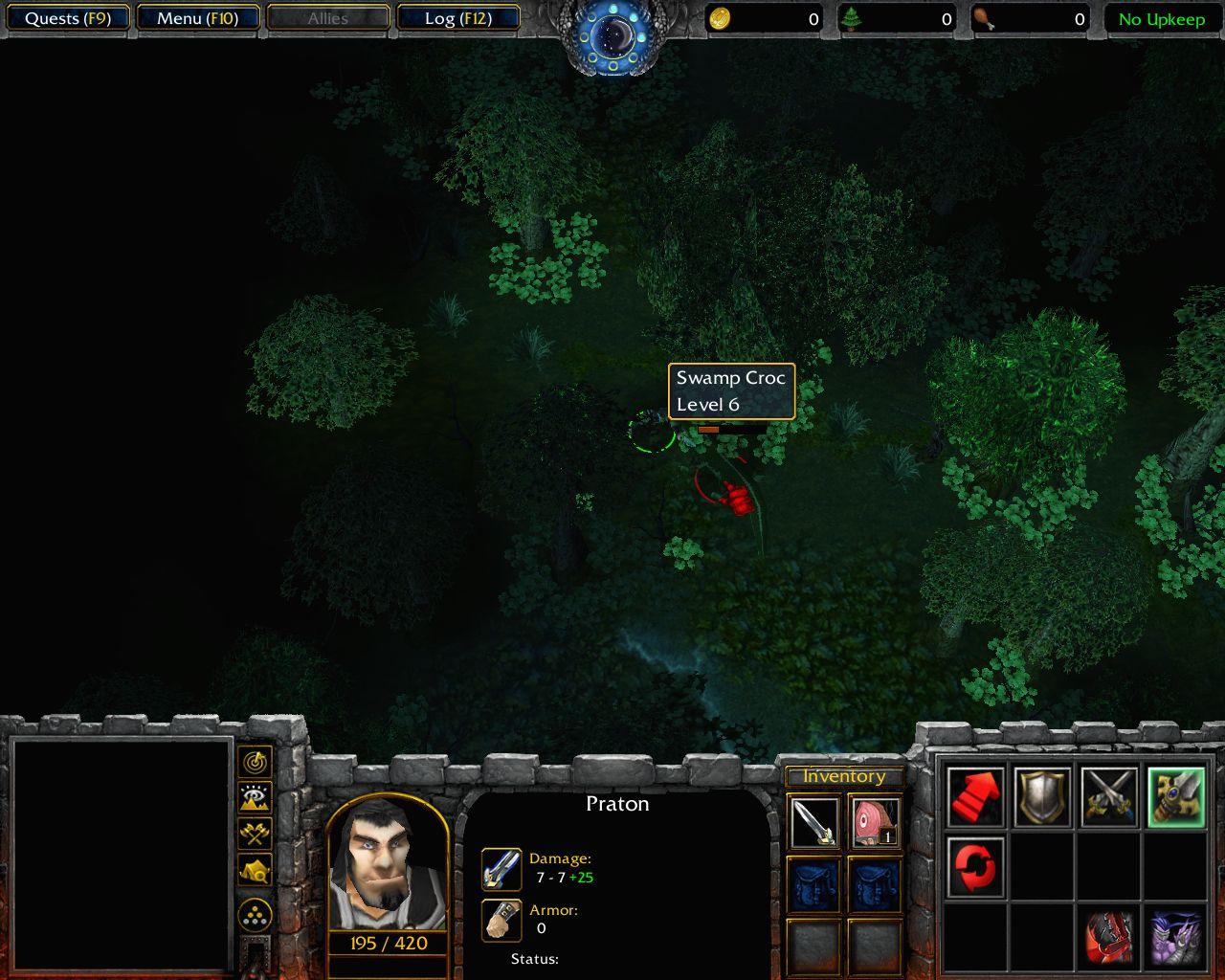 The deep swamp black morass. In game.
