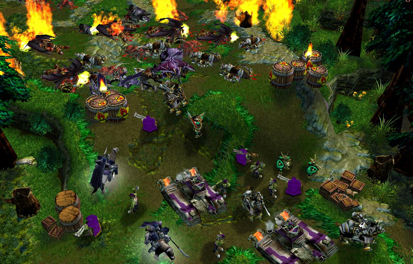 The demon attack was repelled but with heavy losses. Almost the whole human cavalry unit diead along with many goblins. Some of the demons escaped to