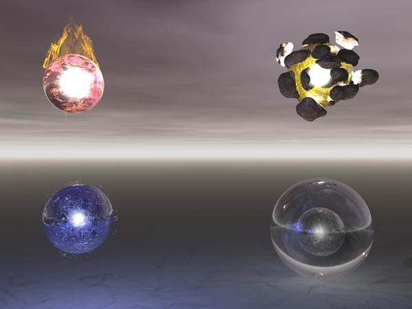 The Elements (This was the first time I tried to make them like 2 years ago) :P