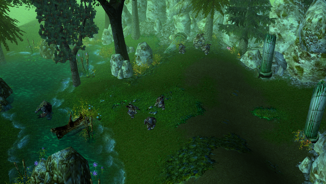 The entrance to the Clawgorn's Den somewhere in the forest