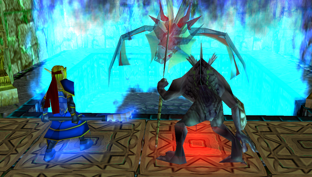 "The Fallen One and Chosen One"

Mur'ar wasting no time used Leviathan's jewel to teleport Tyreal and him straight to Hellwater. They stood in front