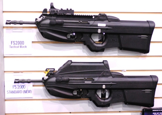 The FN FS2000 in standard assault and tactical variants, caliber 5.56x45mm