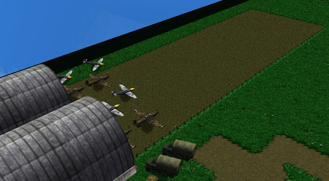 The German airfield.