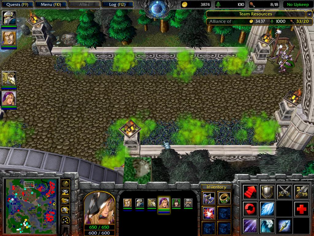 The Graveyard path to Kel'Thuzad who awaits...