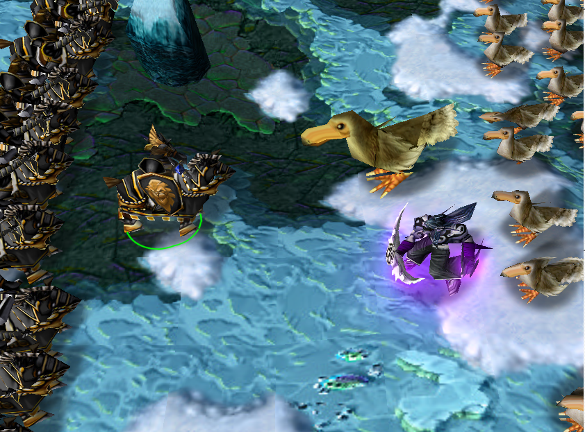The Grouse march from Plaguewood when they heard of this news. Coming with 15,000 Grouse and Arakkoa, Illidin confronts Trolman to aid him once again!